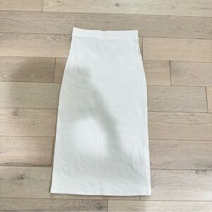 Zara White Midi Skirt